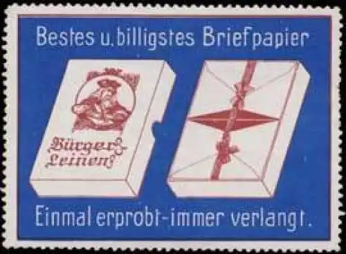 Briefpapier BÃ¼rgerleinen