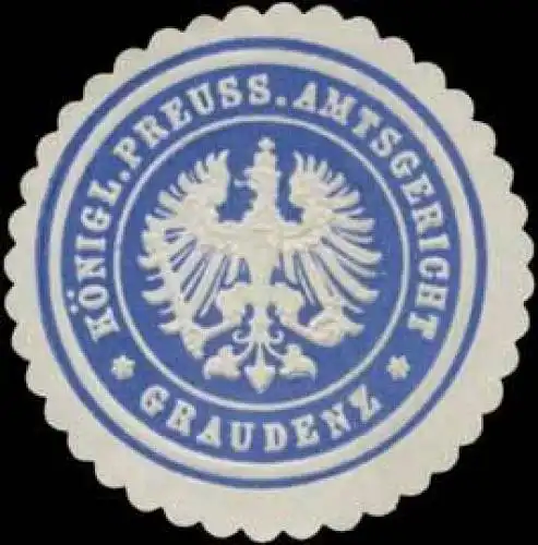 K.Pr. Amtsgericht Graudenz/Pommern