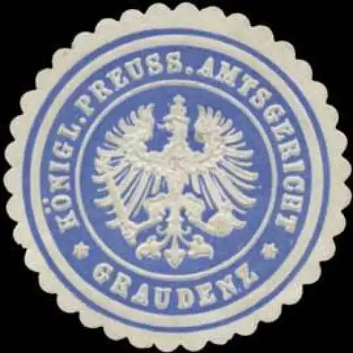 K.Pr. Amtsgericht Graudenz/Pommern