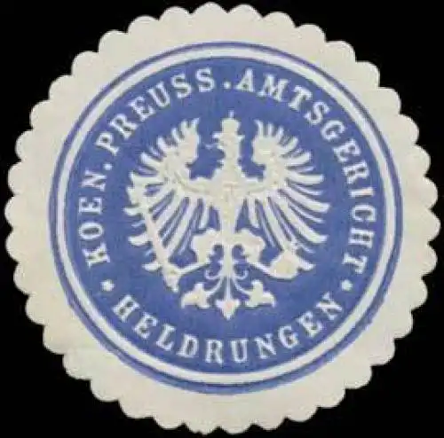 K.Pr. Amtsgericht Heldrungen