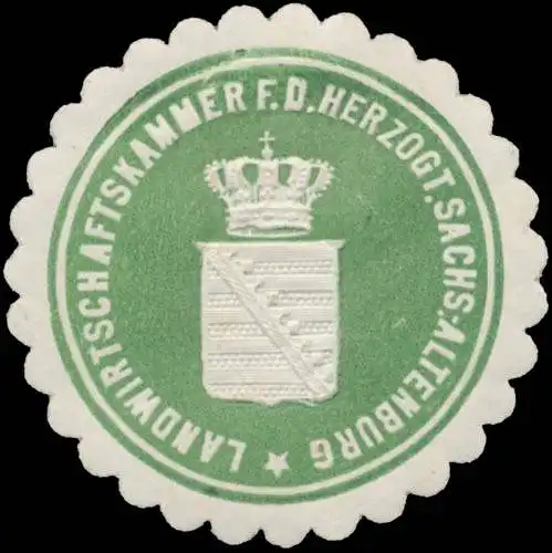 Landwirtschaftskammer für das Herzogt. Sachs.- Altenburg