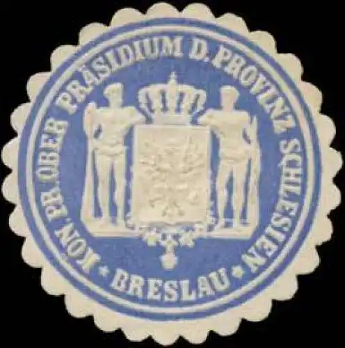 K.Pr. Ober Präsidium der Provinz Schlesien