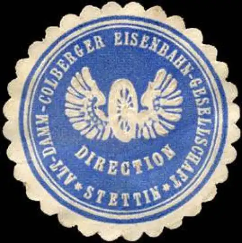 Direction Alt - Damm - Colberger Eisenbahn - Gesellschaft - Stettin