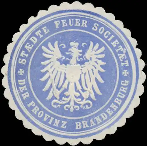 StÃ¤dte FeuersozietÃ¤t der Provinz Brandenburg