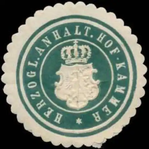 H. Anhalt. Hofkammer