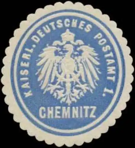 K. Deutsches Postamt 1 Chemnitz