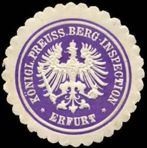 Königlich Preussische Berg - Inspection - Erfurt
