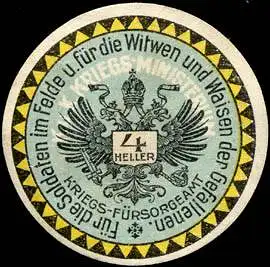 K. u. K. Kriegsministerium - Kriegsfürsorgeamt