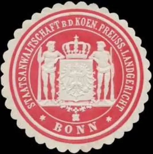 Staatanwaltschaft b.d. K.Pr. Landgericht Bonn