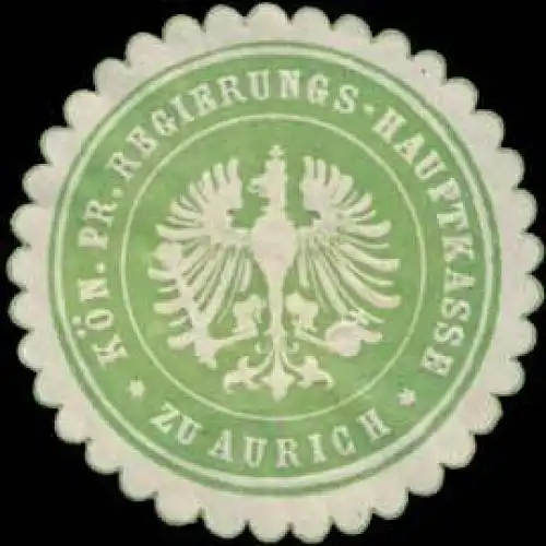 K.Pr. Regierungs-Hauptkasse zu Aurich