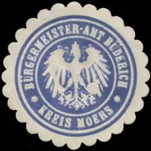 Bürgermeister-Amt Büderich Kreis Moers