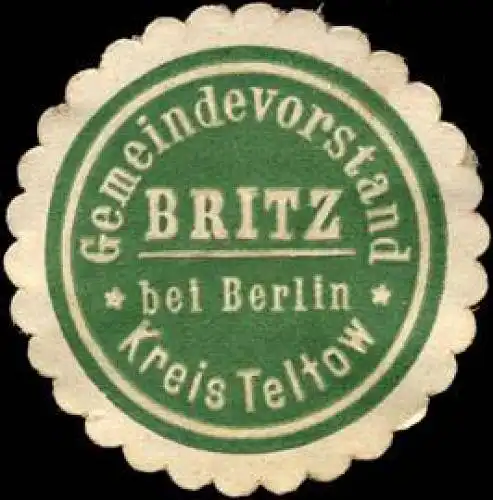 Gemeindevorstand Britz bei Berlin-Kreis Teltow