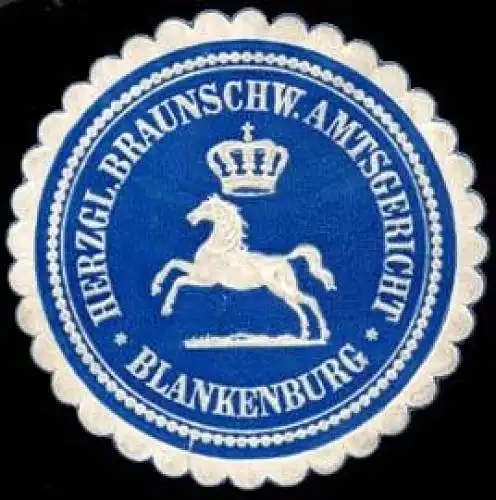 Herzoglich Braunschweig LÃ¼neburgische Amtsgericht - Blankenburg