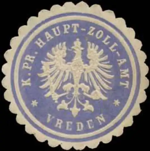 K.Pr. Haupt-Zoll-Amt Vreden
