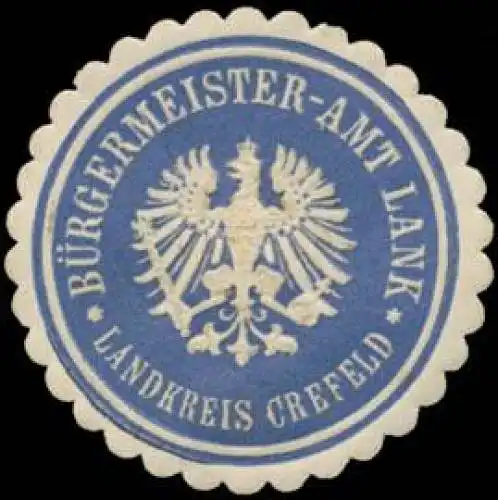 Bürgermeister-Amt Lank Landkreis Krefeld