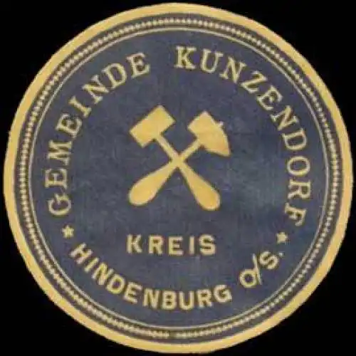 Gemeinde Kunzendorf Kreis Hindenburg/Schlesien