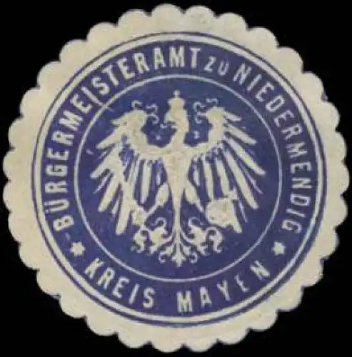 BÃ¼rgermeisteramt zu Niedermendig Kreis Mayen