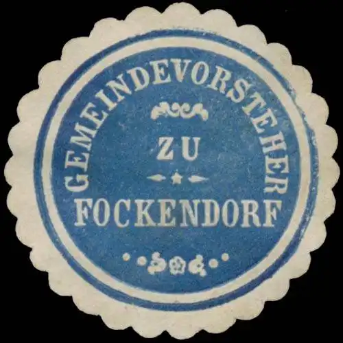 Gemeindevorsteher zu Fockendorf/ThÃ¼ringen