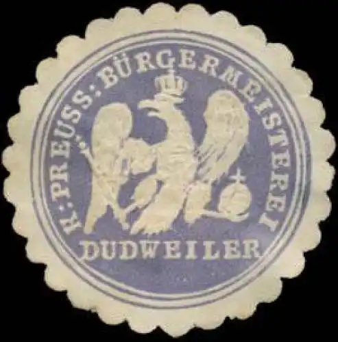 K.Pr. BÃ¼rgermeisterei Dudweiler