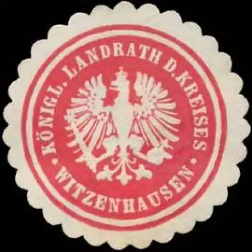 K. Landrath des Kreises Witzenhausen