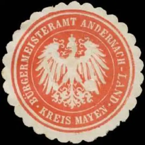 Bürgermeisteramt Andernach-Land Kreis Mayen