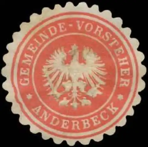 Gemeinde-Vorsteher Anderbeck