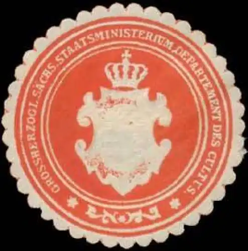 Gr. S. Staatsministerium Departement des Cultus