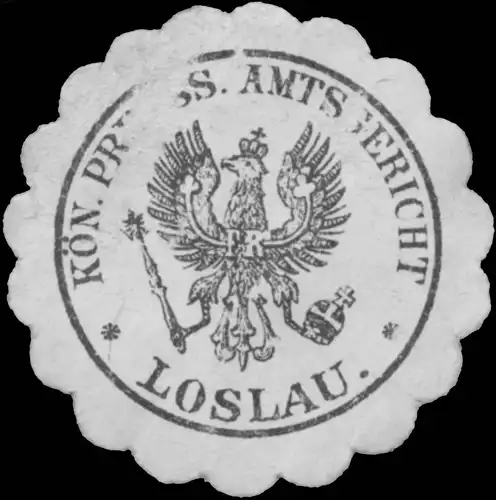 K.Pr. Amtsgericht Loslau/Schlesien