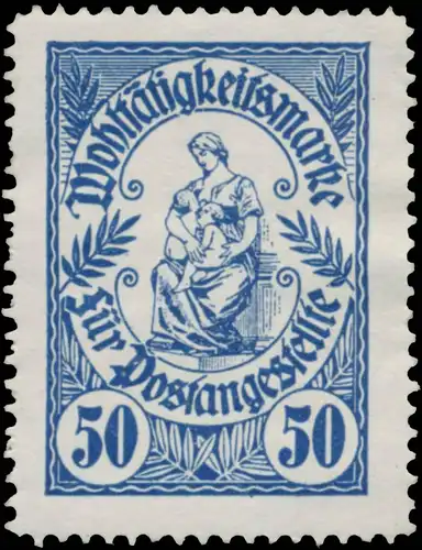 WohltÃ¤tigkeitsmarke fÃ¼r Postangestellte
