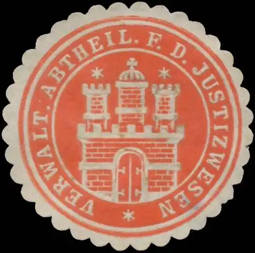 Verwaltungsabtheilung fÃ¼r das Justizwesen