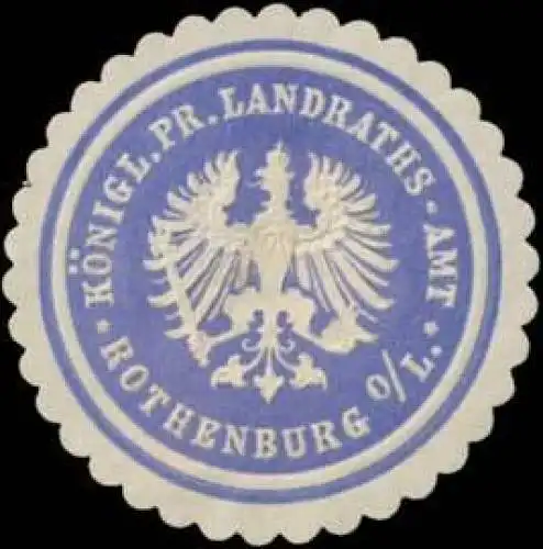 K.Pr. Landraths-Amt Rothenburg/Oberlausitz