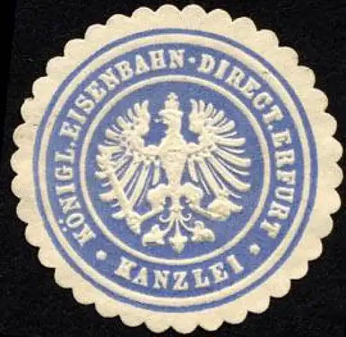 KÃ¶nigliche Eisenbahn - Direction Erfurt - Kanzlei