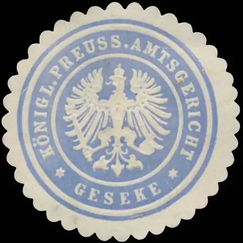 K.Pr. Amtsgericht Geseke