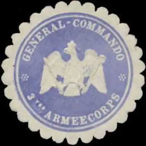 General-Commando 3tes Armeecorps