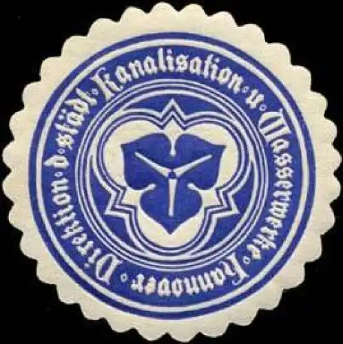 Direktion der stÃ¤dt. Kanalisation und Wasserwerke Hannover