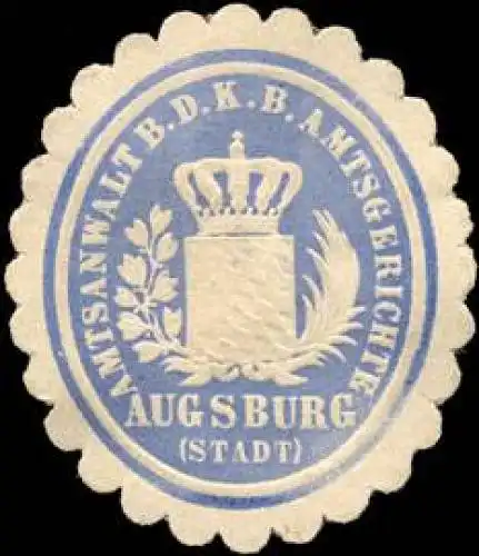 Amtsanwalt bei dem Königlich B. Amtsgerichte - Augsburg (Stadt)