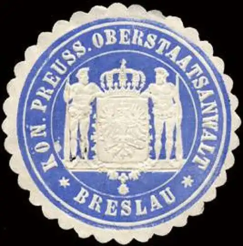 KÃ¶niglich Preussische Oberstaatsanwalt - Breslau
