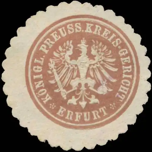 K.Pr. Kreis-Gericht Erfurt