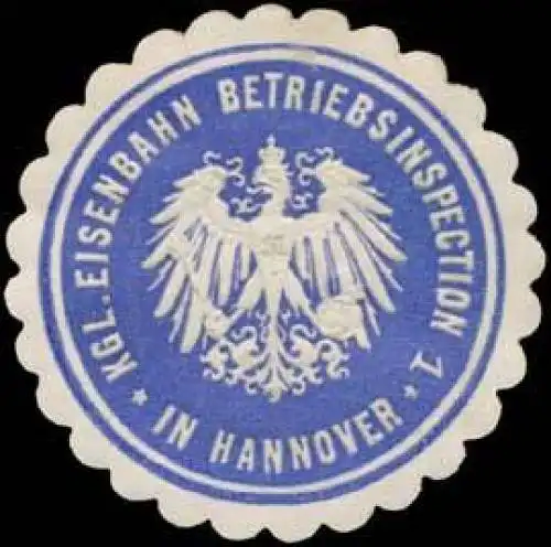 K. Eisenbahn Betriebsinspection 1 in Hannover