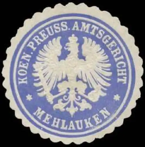 K.Pr. Amtsgericht Mehlauken