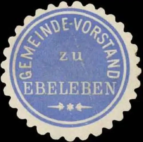 Gemeinde-Vorstand zu Ebeleben