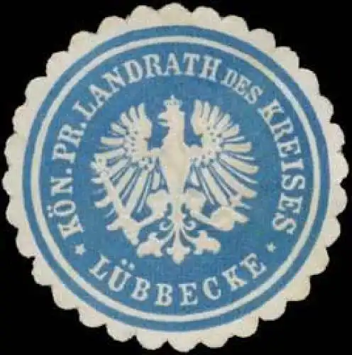 K.Pr. Landrath des Kreises Lübbecke
