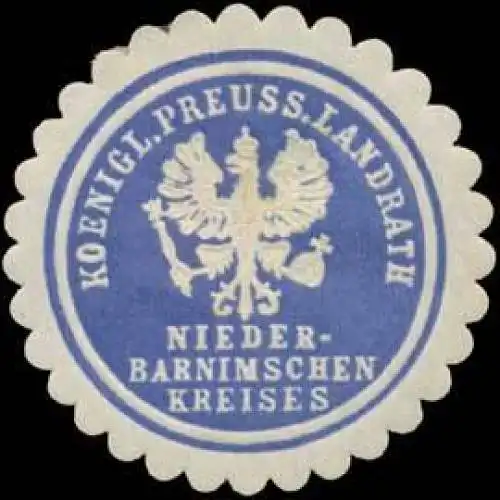 K.Pr. Landrath Niederbarnimschen Kreises