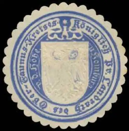 K.Pr. Landrath des Ober-Taunus-Kreises