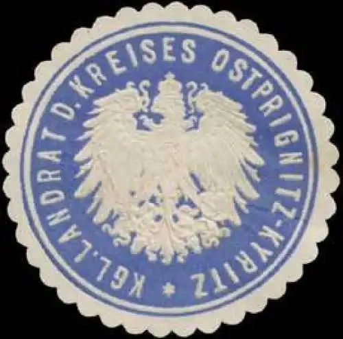 K. Landrat d. Kreises Ostprignitz Kyritz