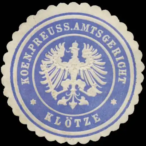 K.Pr. Amtsgericht KlÃ¶tze