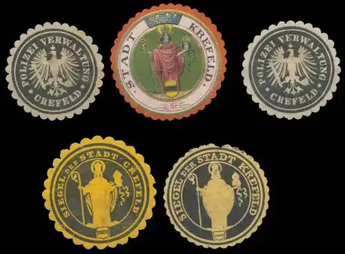 Krefeld Sammlung Siegelmarken