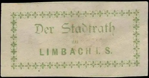 Der Stadtrath zu Limbach in Sachsen