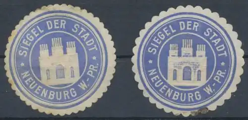 Neuenburg/WestpreuÃen Sammlung Siegelmarken