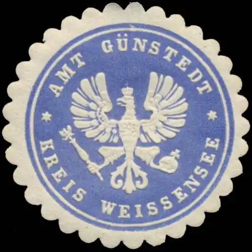 Amt GÃ¼nstedt Kreis WeiÃensee/ThÃ¼ringen